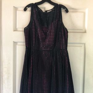 Beautiful HALOGEN black laser cut dress